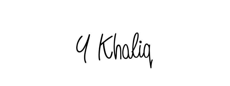 Angelique-Rose-font-FFP is a professional signature style that is perfect for those who want to add a touch of class to their signature. It is also a great choice for those who want to make their signature more unique. Get Y Khaliq name to fancy signature for free. Y Khaliq signature style 5 images and pictures png
