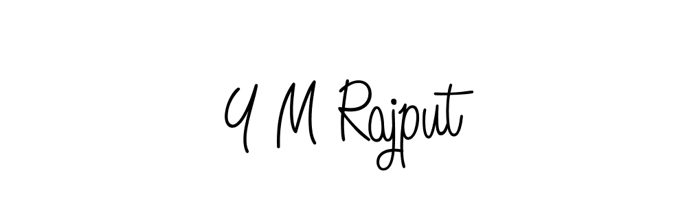 if you are searching for the best signature style for your name Y M Rajput. so please give up your signature search. here we have designed multiple signature styles  using Angelique-Rose-font-FFP. Y M Rajput signature style 5 images and pictures png