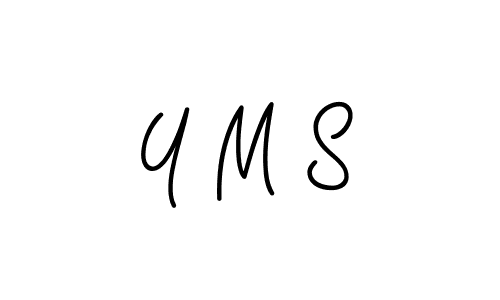 Design your own signature with our free online signature maker. With this signature software, you can create a handwritten (Angelique-Rose-font-FFP) signature for name Y M S. Y M S signature style 5 images and pictures png