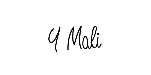 How to Draw Y Mali signature style? Angelique-Rose-font-FFP is a latest design signature styles for name Y Mali. Y Mali signature style 5 images and pictures png