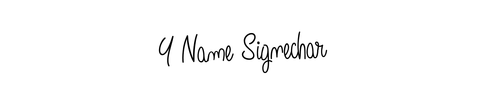 Make a beautiful signature design for name Y Name Signechar. With this signature (Angelique-Rose-font-FFP) style, you can create a handwritten signature for free. Y Name Signechar signature style 5 images and pictures png