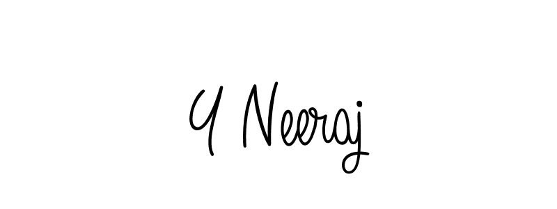 Design your own signature with our free online signature maker. With this signature software, you can create a handwritten (Angelique-Rose-font-FFP) signature for name Y Neeraj. Y Neeraj signature style 5 images and pictures png