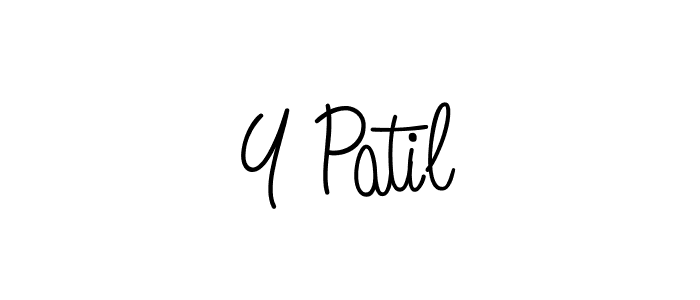 Also we have Y Patil name is the best signature style. Create professional handwritten signature collection using Angelique-Rose-font-FFP autograph style. Y Patil signature style 5 images and pictures png