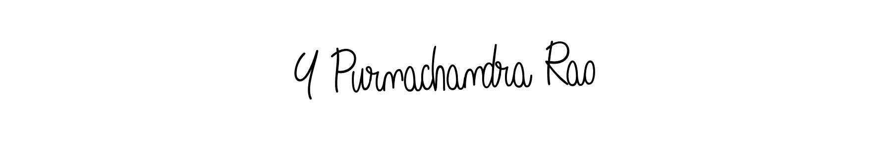 How to make Y Purnachandra Rao name signature. Use Angelique-Rose-font-FFP style for creating short signs online. This is the latest handwritten sign. Y Purnachandra Rao signature style 5 images and pictures png