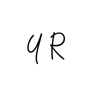 Design your own signature with our free online signature maker. With this signature software, you can create a handwritten (Angelique-Rose-font-FFP) signature for name Y R. Y R signature style 5 images and pictures png