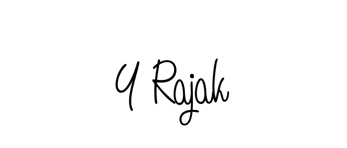 The best way (Angelique-Rose-font-FFP) to make a short signature is to pick only two or three words in your name. The name Y Rajak include a total of six letters. For converting this name. Y Rajak signature style 5 images and pictures png