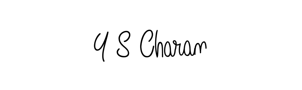 if you are searching for the best signature style for your name Y S Charan. so please give up your signature search. here we have designed multiple signature styles  using Angelique-Rose-font-FFP. Y S Charan signature style 5 images and pictures png