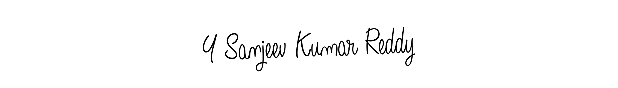 You should practise on your own different ways (Angelique-Rose-font-FFP) to write your name (Y Sanjeev Kumar Reddy) in signature. don't let someone else do it for you. Y Sanjeev Kumar Reddy signature style 5 images and pictures png