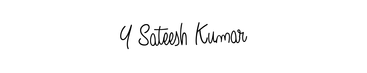 Best and Professional Signature Style for Y Sateesh Kumar. Angelique-Rose-font-FFP Best Signature Style Collection. Y Sateesh Kumar signature style 5 images and pictures png