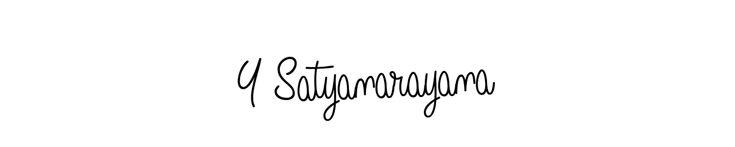 Y Satyanarayana stylish signature style. Best Handwritten Sign (Angelique-Rose-font-FFP) for my name. Handwritten Signature Collection Ideas for my name Y Satyanarayana. Y Satyanarayana signature style 5 images and pictures png