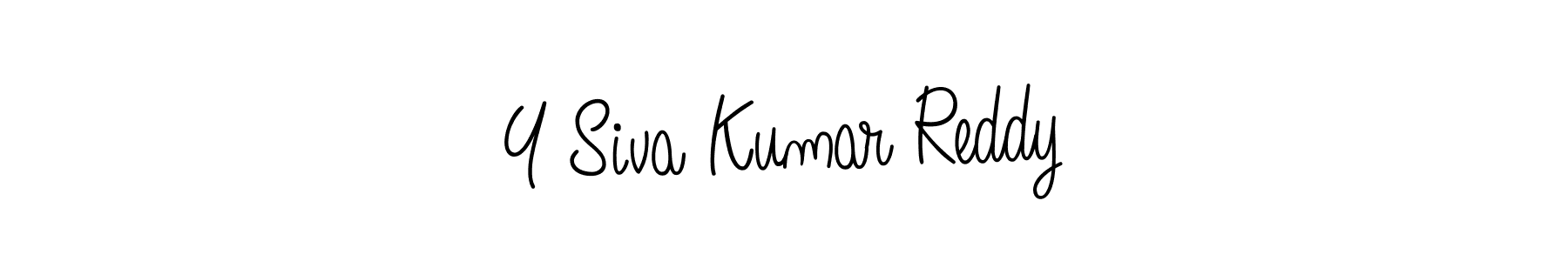 The best way (Angelique-Rose-font-FFP) to make a short signature is to pick only two or three words in your name. The name Y Siva Kumar Reddy include a total of six letters. For converting this name. Y Siva Kumar Reddy signature style 5 images and pictures png