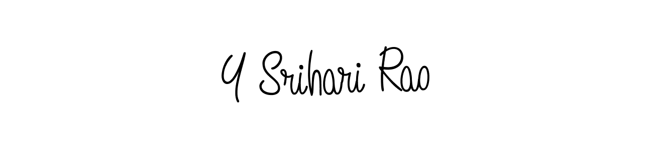 How to make Y Srihari Rao signature? Angelique-Rose-font-FFP is a professional autograph style. Create handwritten signature for Y Srihari Rao name. Y Srihari Rao signature style 5 images and pictures png