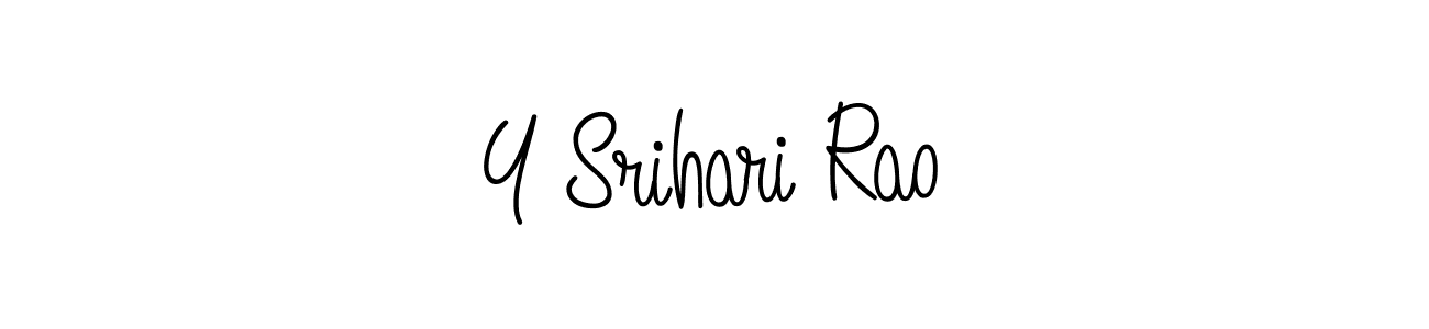 How to make Y Srihari Rao signature? Angelique-Rose-font-FFP is a professional autograph style. Create handwritten signature for Y Srihari Rao name. Y Srihari Rao signature style 5 images and pictures png