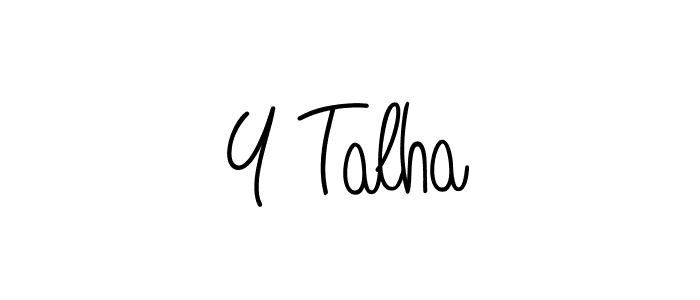 Make a beautiful signature design for name Y Talha. Use this online signature maker to create a handwritten signature for free. Y Talha signature style 5 images and pictures png