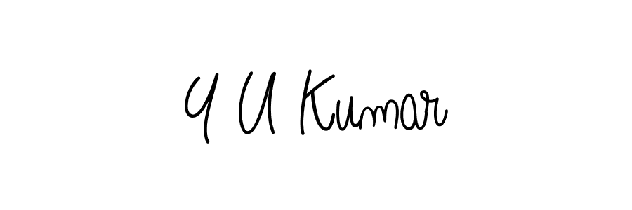 How to Draw Y U Kumar signature style? Angelique-Rose-font-FFP is a latest design signature styles for name Y U Kumar. Y U Kumar signature style 5 images and pictures png