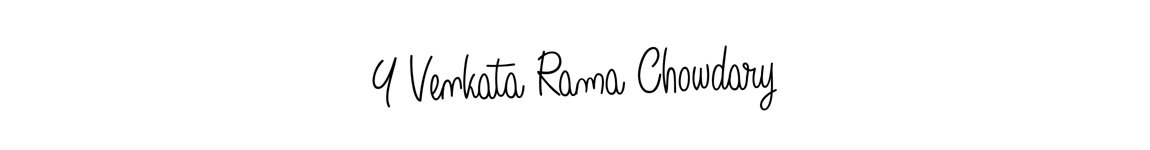 It looks lik you need a new signature style for name Y Venkata Rama Chowdary. Design unique handwritten (Angelique-Rose-font-FFP) signature with our free signature maker in just a few clicks. Y Venkata Rama Chowdary signature style 5 images and pictures png