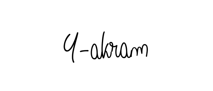 Make a beautiful signature design for name Y-akram. With this signature (Angelique-Rose-font-FFP) style, you can create a handwritten signature for free. Y-akram signature style 5 images and pictures png