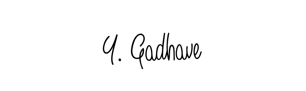 How to Draw Y. Gadhave signature style? Angelique-Rose-font-FFP is a latest design signature styles for name Y. Gadhave. Y. Gadhave signature style 5 images and pictures png