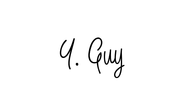 Make a short Y. Guy signature style. Manage your documents anywhere anytime using Angelique-Rose-font-FFP. Create and add eSignatures, submit forms, share and send files easily. Y. Guy signature style 5 images and pictures png