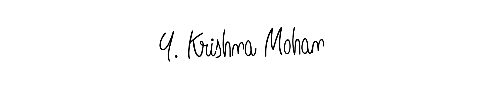 Best and Professional Signature Style for Y. Krishna Mohan. Angelique-Rose-font-FFP Best Signature Style Collection. Y. Krishna Mohan signature style 5 images and pictures png