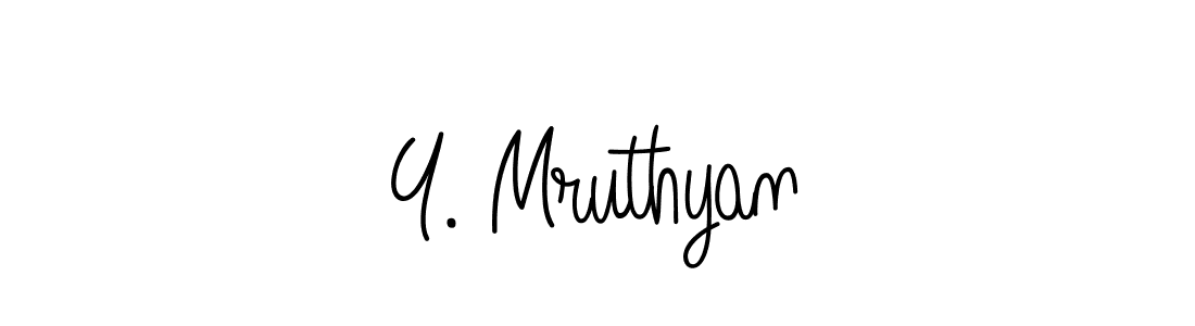 How to Draw Y. Mruthyan signature style? Angelique-Rose-font-FFP is a latest design signature styles for name Y. Mruthyan. Y. Mruthyan signature style 5 images and pictures png