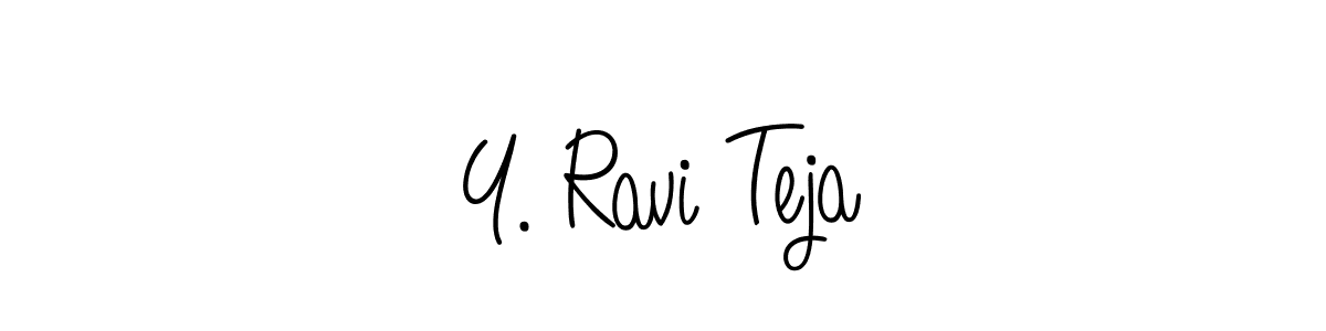 This is the best signature style for the Y. Ravi Teja name. Also you like these signature font (Angelique-Rose-font-FFP). Mix name signature. Y. Ravi Teja signature style 5 images and pictures png