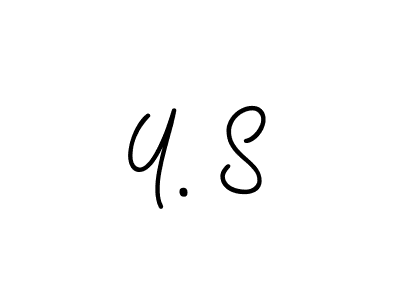 How to make Y. S name signature. Use Angelique-Rose-font-FFP style for creating short signs online. This is the latest handwritten sign. Y. S signature style 5 images and pictures png