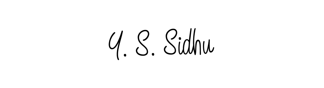 How to make Y. S. Sidhu name signature. Use Angelique-Rose-font-FFP style for creating short signs online. This is the latest handwritten sign. Y. S. Sidhu signature style 5 images and pictures png