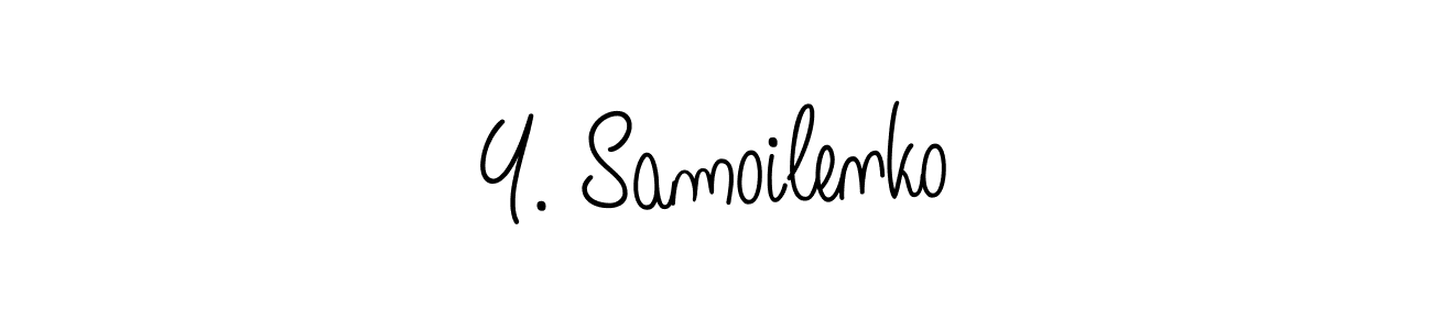 How to make Y. Samoilenko signature? Angelique-Rose-font-FFP is a professional autograph style. Create handwritten signature for Y. Samoilenko name. Y. Samoilenko signature style 5 images and pictures png