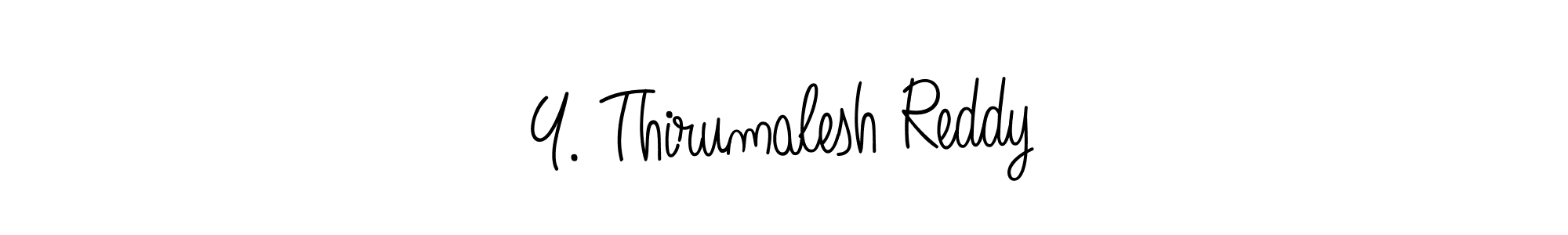 Design your own signature with our free online signature maker. With this signature software, you can create a handwritten (Angelique-Rose-font-FFP) signature for name Y. Thirumalesh Reddy. Y. Thirumalesh Reddy signature style 5 images and pictures png