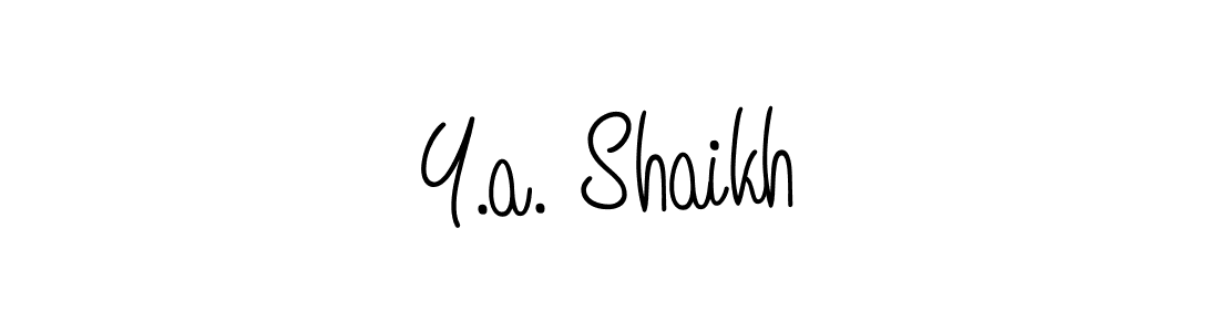 Check out images of Autograph of Y.a. Shaikh name. Actor Y.a. Shaikh Signature Style. Angelique-Rose-font-FFP is a professional sign style online. Y.a. Shaikh signature style 5 images and pictures png