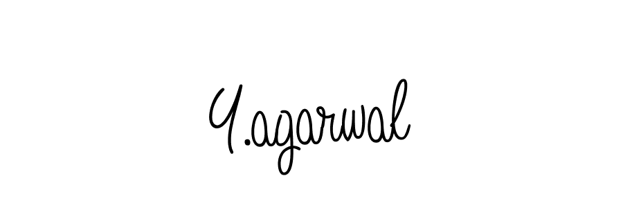 Design your own signature with our free online signature maker. With this signature software, you can create a handwritten (Angelique-Rose-font-FFP) signature for name Y.agarwal. Y.agarwal signature style 5 images and pictures png