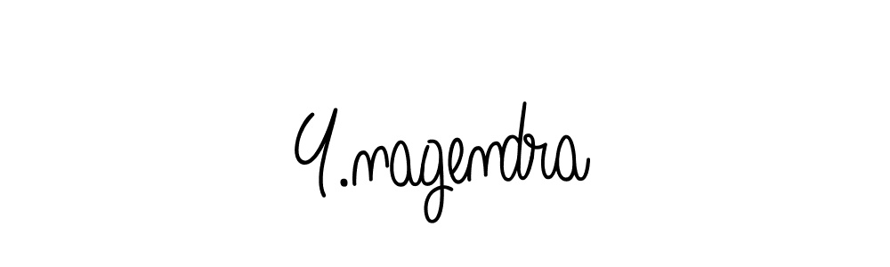 Create a beautiful signature design for name Y.nagendra. With this signature (Angelique-Rose-font-FFP) fonts, you can make a handwritten signature for free. Y.nagendra signature style 5 images and pictures png