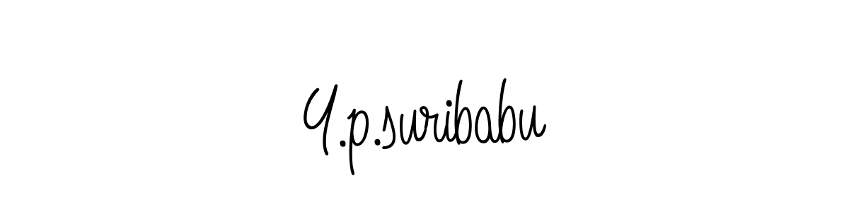 Design your own signature with our free online signature maker. With this signature software, you can create a handwritten (Angelique-Rose-font-FFP) signature for name Y.p.suribabu. Y.p.suribabu signature style 5 images and pictures png
