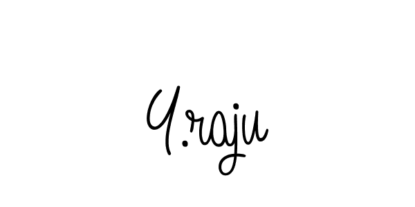 Use a signature maker to create a handwritten signature online. With this signature software, you can design (Angelique-Rose-font-FFP) your own signature for name Y.raju. Y.raju signature style 5 images and pictures png