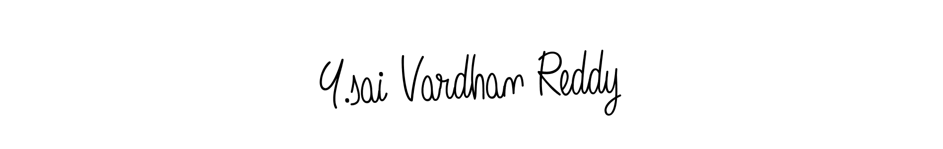 The best way (Angelique-Rose-font-FFP) to make a short signature is to pick only two or three words in your name. The name Y.sai Vardhan Reddy include a total of six letters. For converting this name. Y.sai Vardhan Reddy signature style 5 images and pictures png