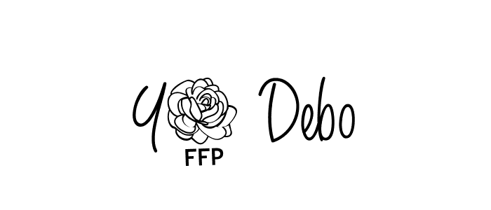 How to Draw Y0 Debo signature style? Angelique-Rose-font-FFP is a latest design signature styles for name Y0 Debo. Y0 Debo signature style 5 images and pictures png