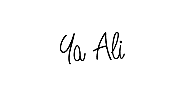 It looks lik you need a new signature style for name Ya Ali. Design unique handwritten (Angelique-Rose-font-FFP) signature with our free signature maker in just a few clicks. Ya Ali signature style 5 images and pictures png