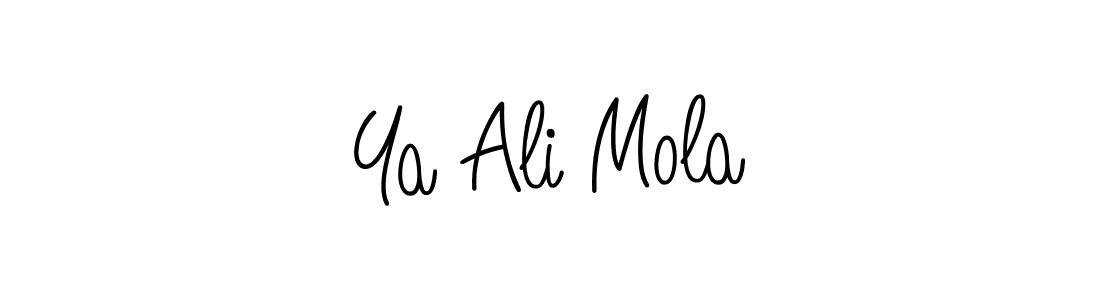Check out images of Autograph of Ya Ali Mola name. Actor Ya Ali Mola Signature Style. Angelique-Rose-font-FFP is a professional sign style online. Ya Ali Mola signature style 5 images and pictures png