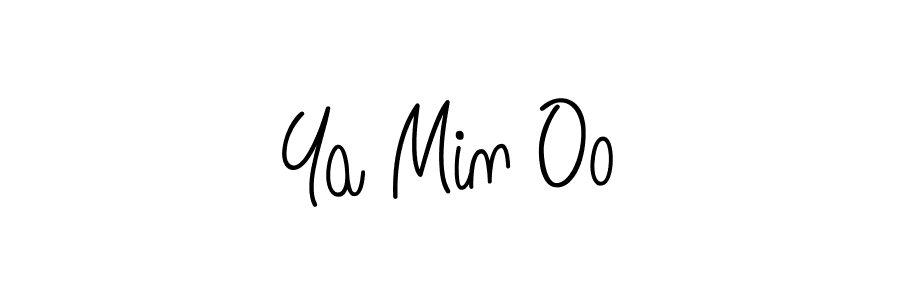 Also we have Ya Min Oo name is the best signature style. Create professional handwritten signature collection using Angelique-Rose-font-FFP autograph style. Ya Min Oo signature style 5 images and pictures png