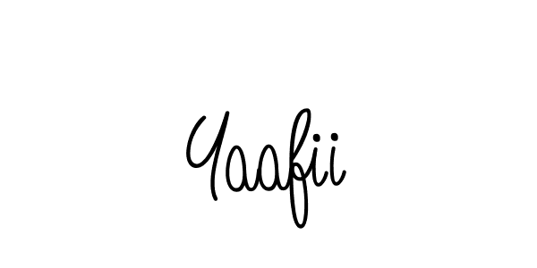 Make a beautiful signature design for name Yaafii. With this signature (Angelique-Rose-font-FFP) style, you can create a handwritten signature for free. Yaafii signature style 5 images and pictures png