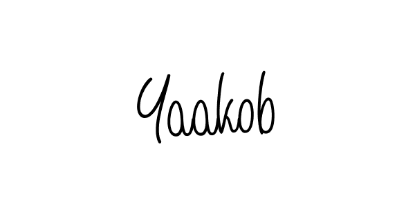 The best way (Angelique-Rose-font-FFP) to make a short signature is to pick only two or three words in your name. The name Yaakob include a total of six letters. For converting this name. Yaakob signature style 5 images and pictures png