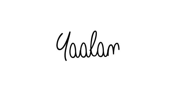 if you are searching for the best signature style for your name Yaalan. so please give up your signature search. here we have designed multiple signature styles  using Angelique-Rose-font-FFP. Yaalan signature style 5 images and pictures png