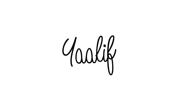 How to make Yaalif name signature. Use Angelique-Rose-font-FFP style for creating short signs online. This is the latest handwritten sign. Yaalif signature style 5 images and pictures png