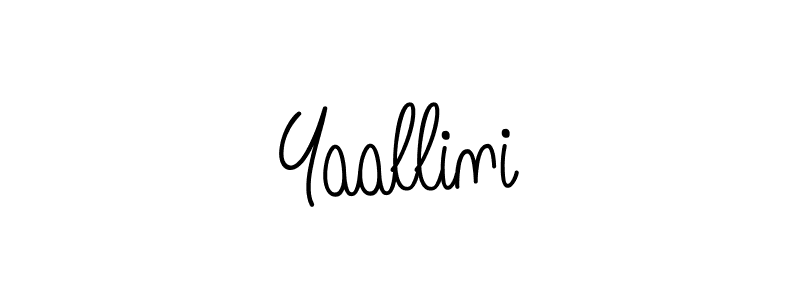 Design your own signature with our free online signature maker. With this signature software, you can create a handwritten (Angelique-Rose-font-FFP) signature for name Yaallini. Yaallini signature style 5 images and pictures png