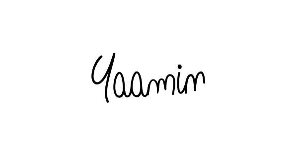 Make a beautiful signature design for name Yaamin. Use this online signature maker to create a handwritten signature for free. Yaamin signature style 5 images and pictures png