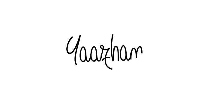 How to make Yaazhan name signature. Use Angelique-Rose-font-FFP style for creating short signs online. This is the latest handwritten sign. Yaazhan signature style 5 images and pictures png