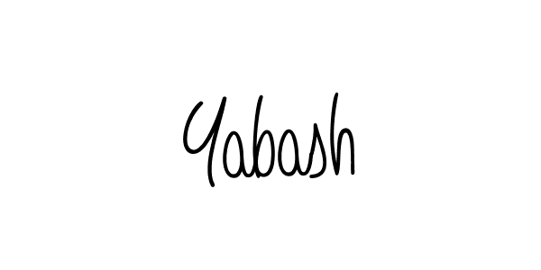 How to make Yabash signature? Angelique-Rose-font-FFP is a professional autograph style. Create handwritten signature for Yabash name. Yabash signature style 5 images and pictures png