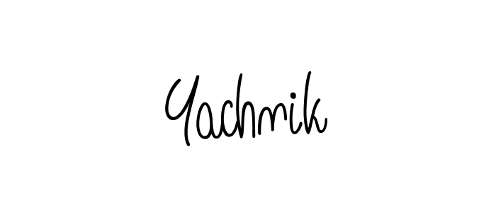 Also we have Yachnik name is the best signature style. Create professional handwritten signature collection using Angelique-Rose-font-FFP autograph style. Yachnik signature style 5 images and pictures png