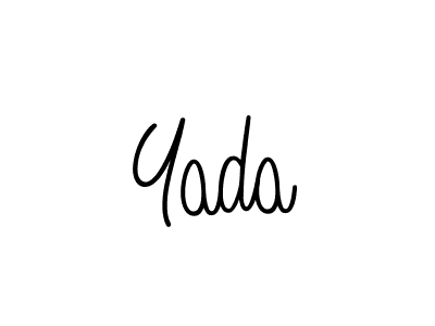 Create a beautiful signature design for name Yada. With this signature (Angelique-Rose-font-FFP) fonts, you can make a handwritten signature for free. Yada signature style 5 images and pictures png